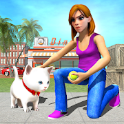Family Pet Cat Home Adventure : Pet Daycare Games  Icon