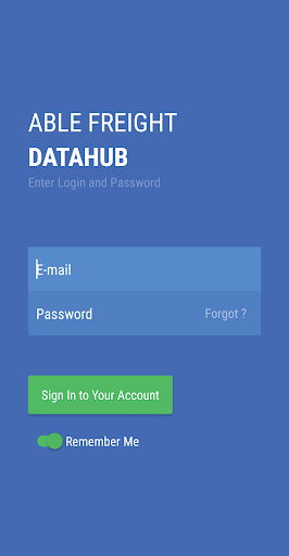 Android application Able Freight DataHub screenshort