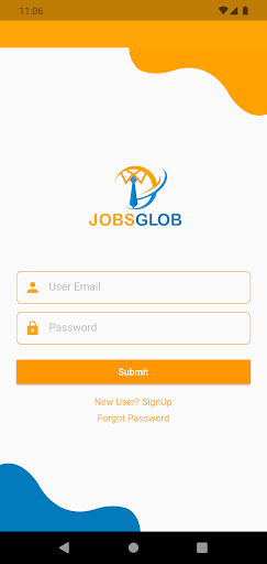 Android application Jobs Glob screenshort