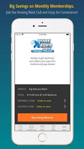 Pure Waves Touchless Car Wash Screen 3