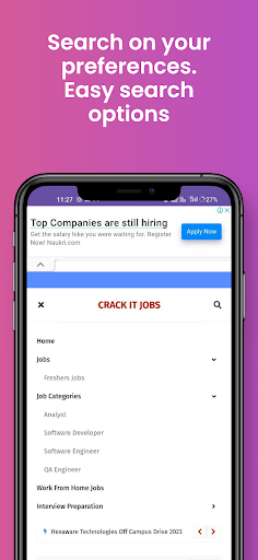 Crack IT Jobs Screen 2