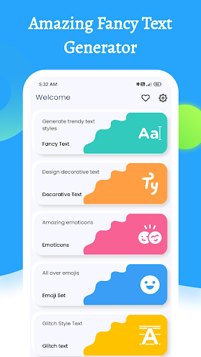 Android application Fancy Text Generator screenshort