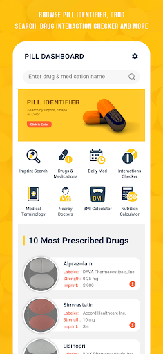 Android application Pill Identifier and Drug Info screenshort