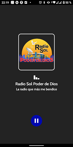 Android application Radio Sol Poder de Dios screenshort
