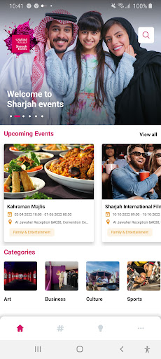 Android application Sharjah Events screenshort