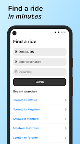 Captura de Pantalla 3 Poparide - Carpool in Canada android