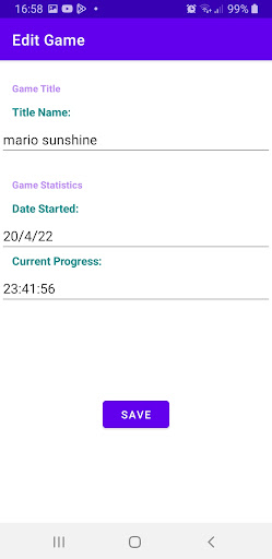 Game Time Manager Screen 3
