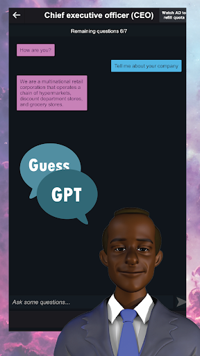 Android application Guess GPT - Guess Who Am I screenshort