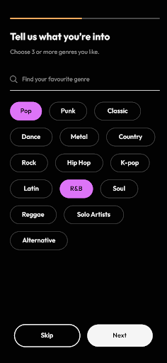 MoodyTunes Screen 2