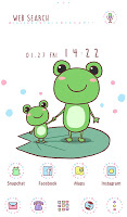 screenshot of Friendly Frogs Theme +HOME