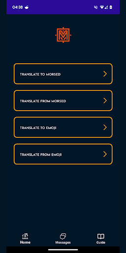 Android application Morsed screenshort