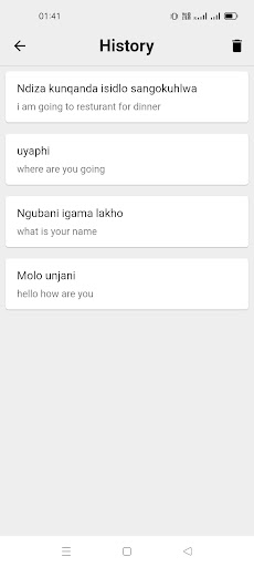Xhosa To English Translator Screen 3