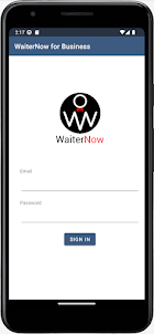 WaiterNow for Business Dev