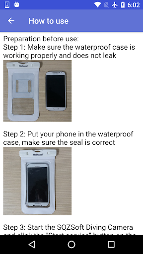 Diving Camera Screen 3