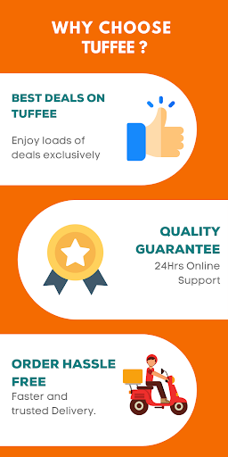Android application Tuffee : Food at your doorstep screenshort