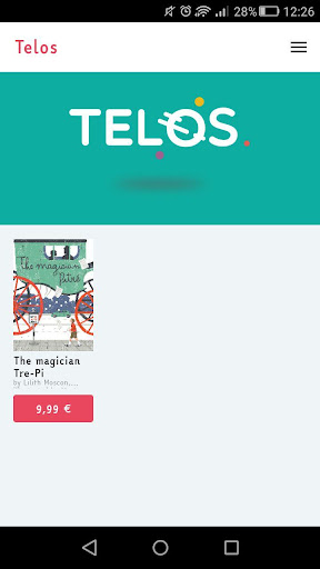 Android application Telos Bookstore screenshort