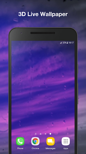 Android application Rain Live Wallpaper screenshort