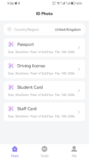 ID Photo-Passport make&Cut Screen 2
