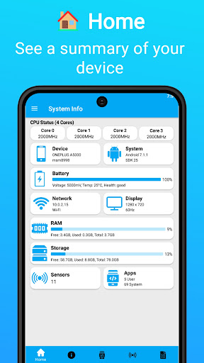 System Info: See Device Status Screen 2