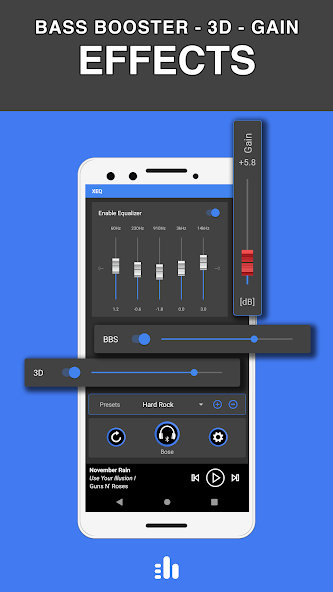 Equalizer & Bass Booster - XEQ‏ 20.10.0 APK + Mod (Unlimited money) إلى عن على ذكري المظهر