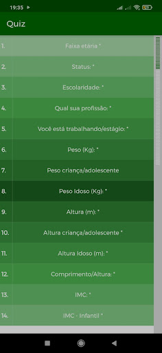 Android application Linha de Cuidado screenshort