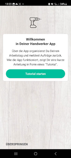 Android application Tester Handwerker App screenshort