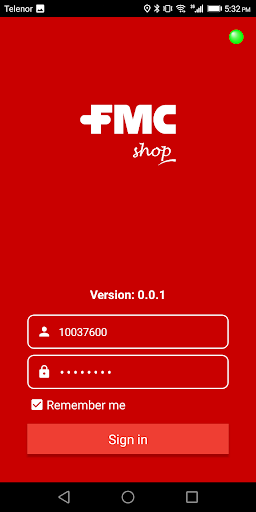 Android application FMC SHOP screenshort