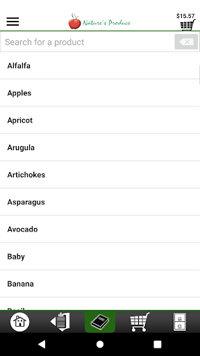 Natures Produce Ordering Screen 3