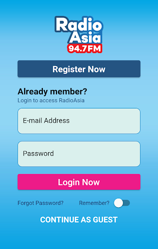 Android application Radio Asia 947 FM screenshort