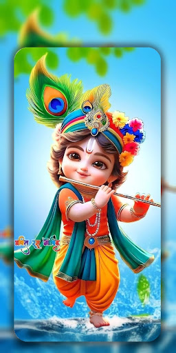 Android application Lord Krishna Wallpaper Live 4k screenshort