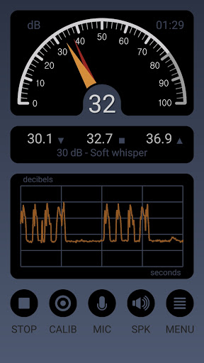 Screenshot of Decibel Meter Pro