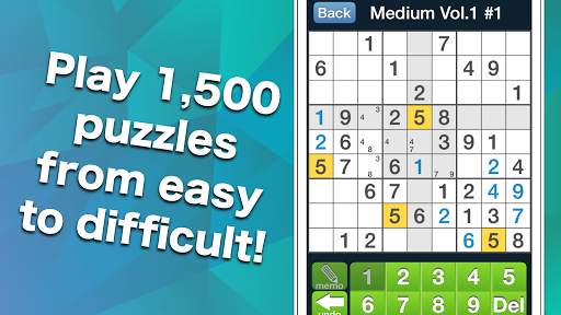 Android application Number Place - 3,000 Puzzles screenshort