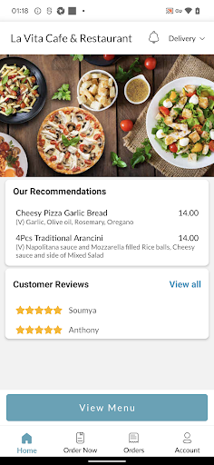 La Vita Cafe And Restaurant Screen 2