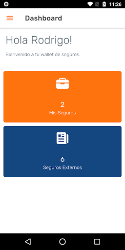 Android application MisSeguros360 screenshort
