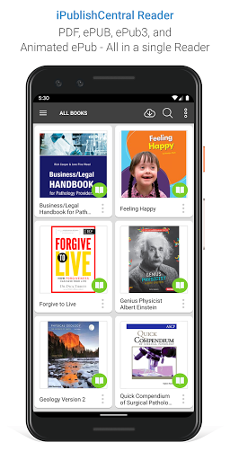 Android application iPublishCentral Reader screenshort