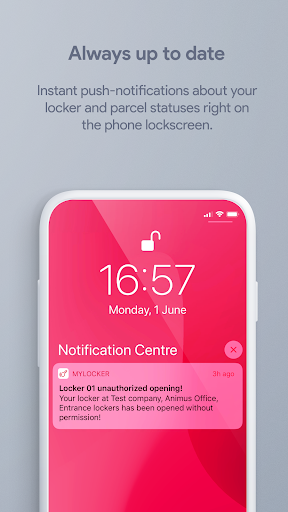 Android application MyLocker by Qeeper screenshort