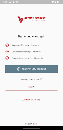 Android application BeToBe (Business) screenshort