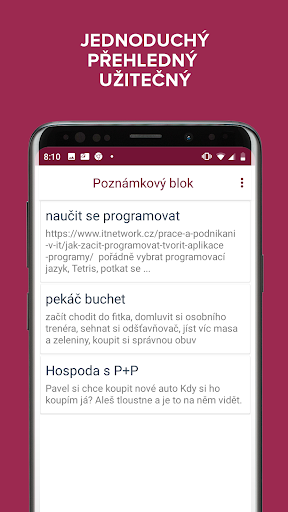 Poznámkový blok Screenshot 4 - AppWisp.com