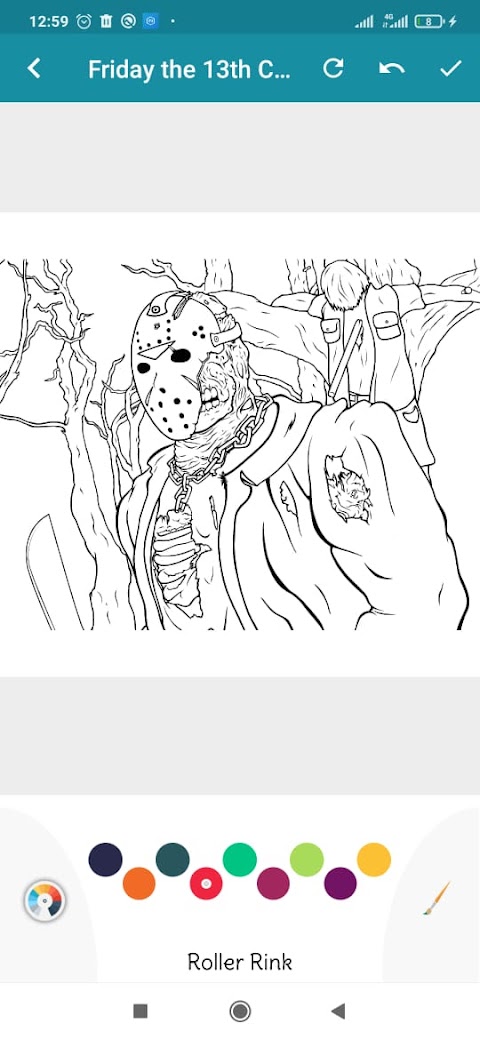 Coloring Game For Friday The 13thのおすすめ画像2