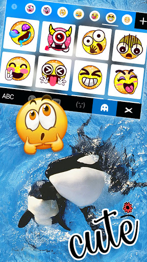 Killer Whales Keyboard Backgro Screen 3