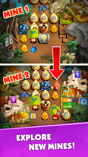 Android application Gold of Dino - Idle Miner Game screenshort