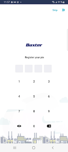 Baxter HK Application Screen 2