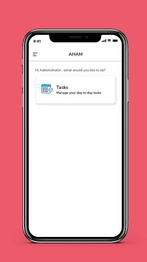 AHAM - Manage your tasks Screen 2