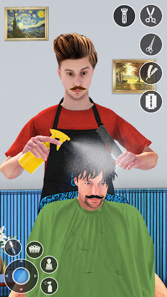 Real Barber Shop Haircut Salon 3D- Hair Cut Games APK pour Android  Télécharger