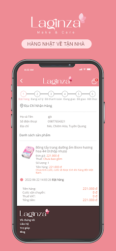Android application Laginza – Mua hộ hàng Nhật screenshort