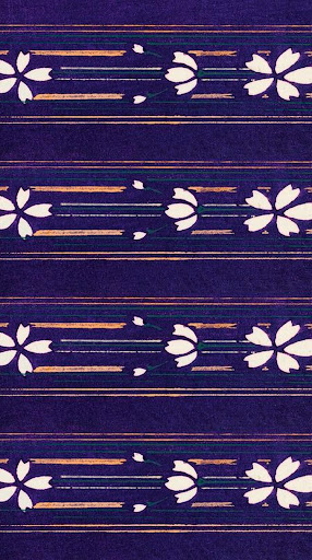 Vintage Japanese Pattern Screen 2
