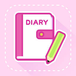 「めちゃカワ日記ー女子向けのかわいい日記アプリ」のアイコン画像