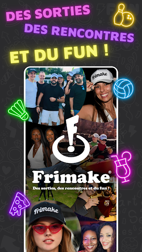 Android application Frimake - Rencontres amicales screenshort