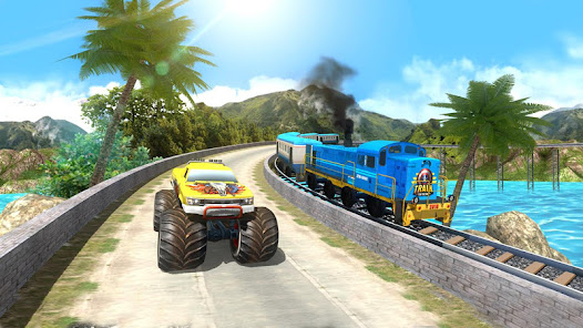 Train Vs Car Racing 2 Player apkpoly screenshots 8