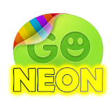 Yellow  neon theme GO SMS Pro icon